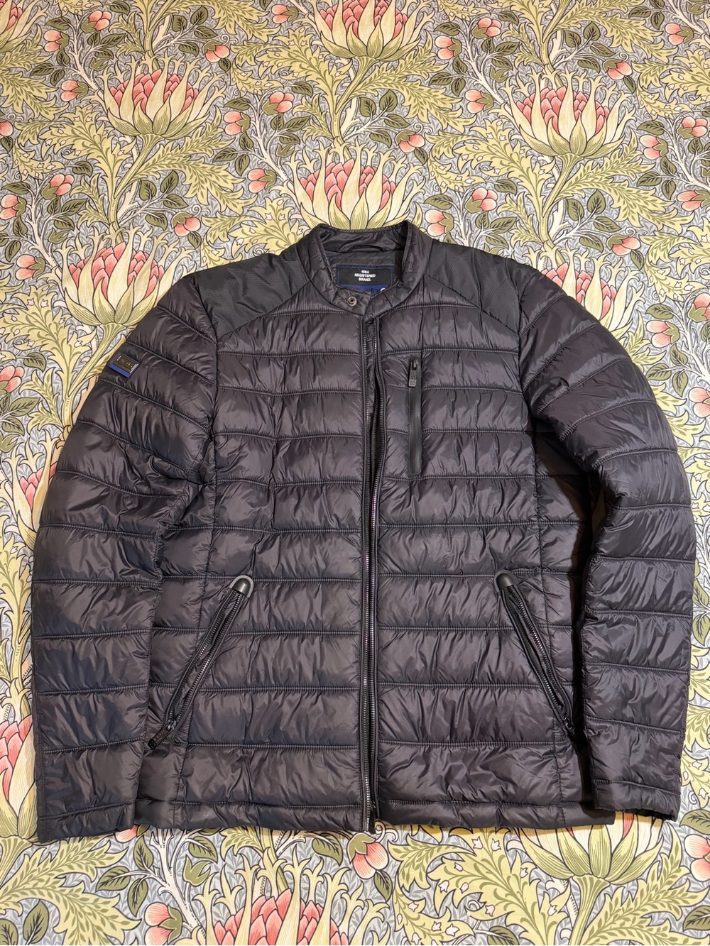 Superdry Men's Black Quilted Lightweight Jacket Size XL